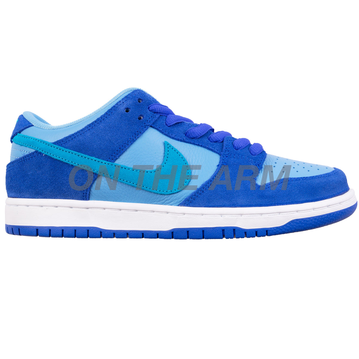 Nike SB Blue Raspberry Dunk Low Pro On The Arm