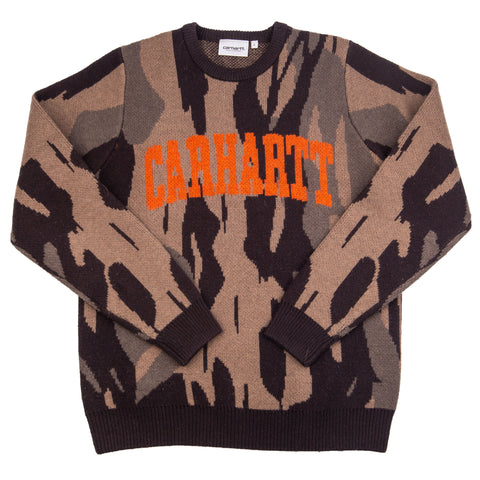Carhartt WIP Brown Camo Knit PRE-OWNED