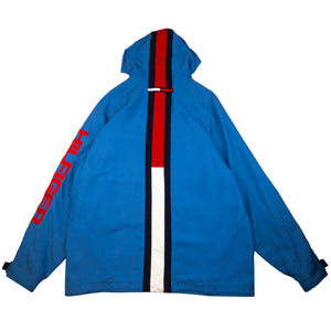 Vintage Blue Tommy Hilfiger Hooded Zip Jacket (2000's)