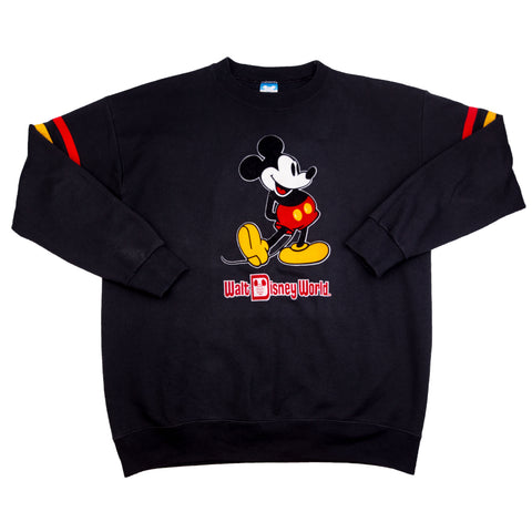 Vintage Black Mickey Mouse Crew (1990's)