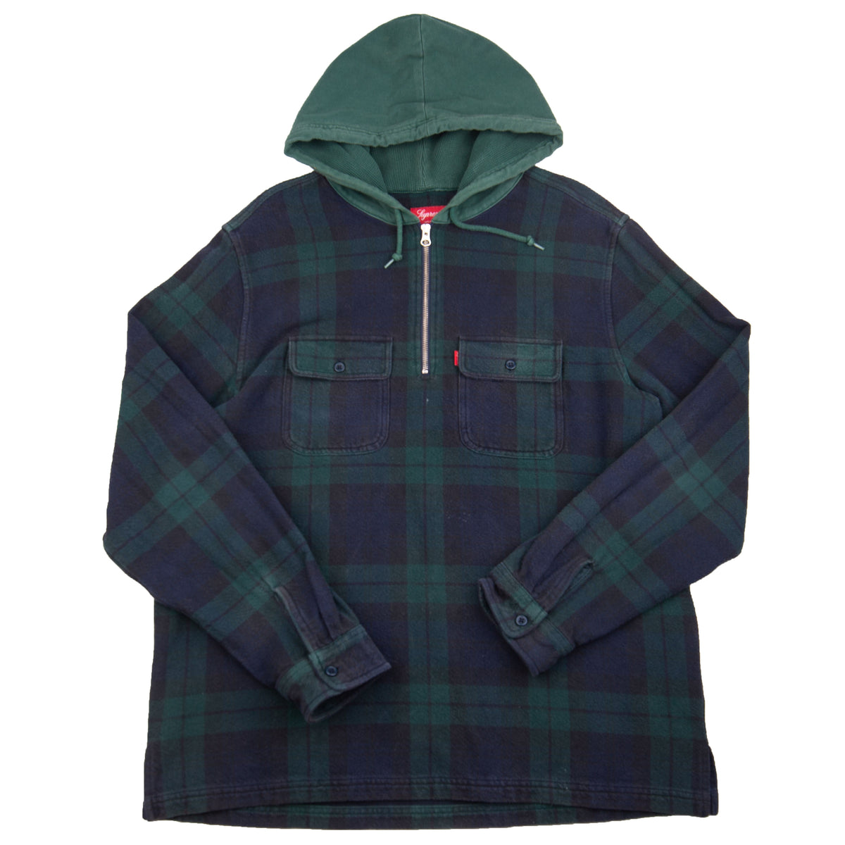 Supreme Hooded Flannel Zip Up Shirt JKT