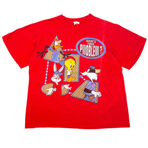 Vintage Red Looney Tunes What's Your Pwoblem Tee (1990's)
