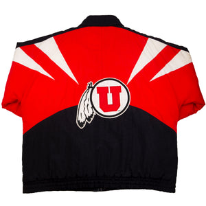 Vintage Red Color Blocked Apex Utah Utes Jacket (1990's)