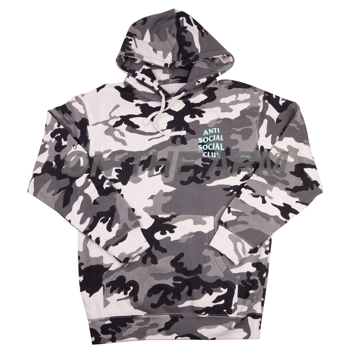 Anti social outlet club camo hoodie