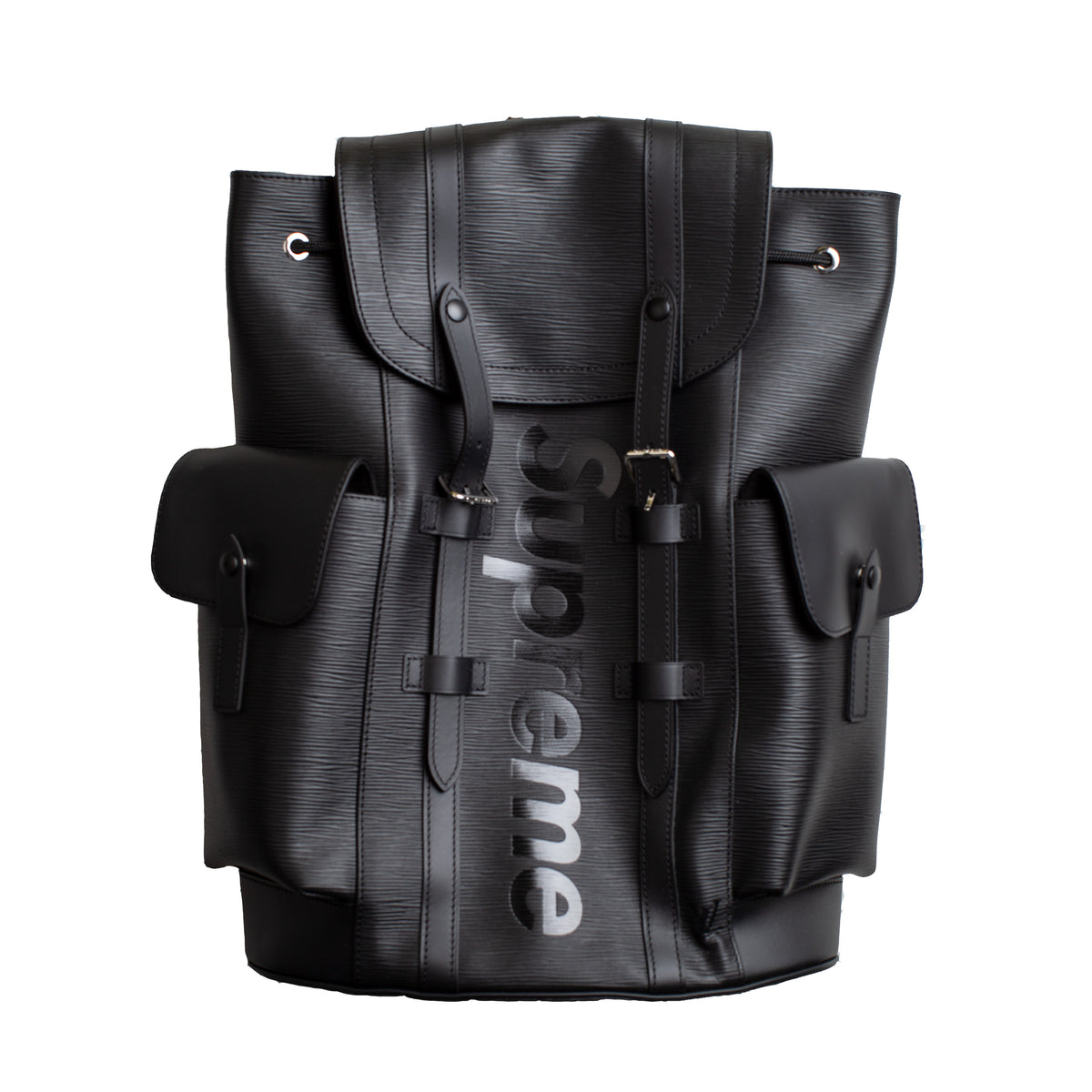 Supreme Black Louis Vuitton Christopher Backpack – On The Arm