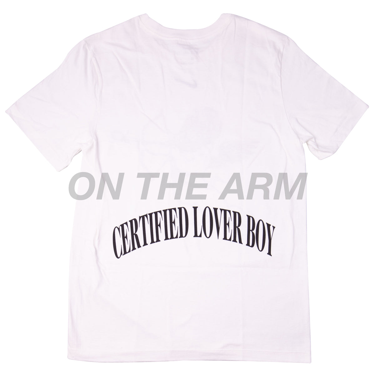 Nike White Certified Lover Boy Cherub Tee On The Arm