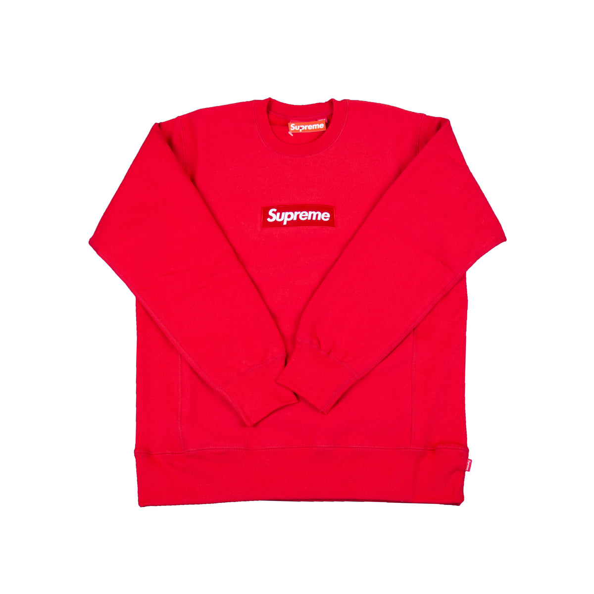 Supreme Red Box Logo Crew On The Arm