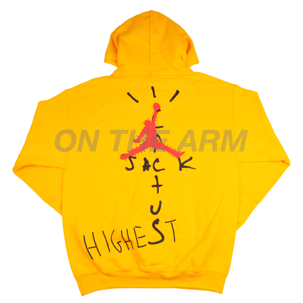 Travis Scott Yellow Nike Highest Hoodie â On The Arm
