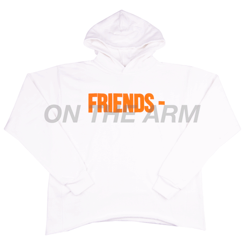 VLONE White/Orange FRIENDS Hoodie