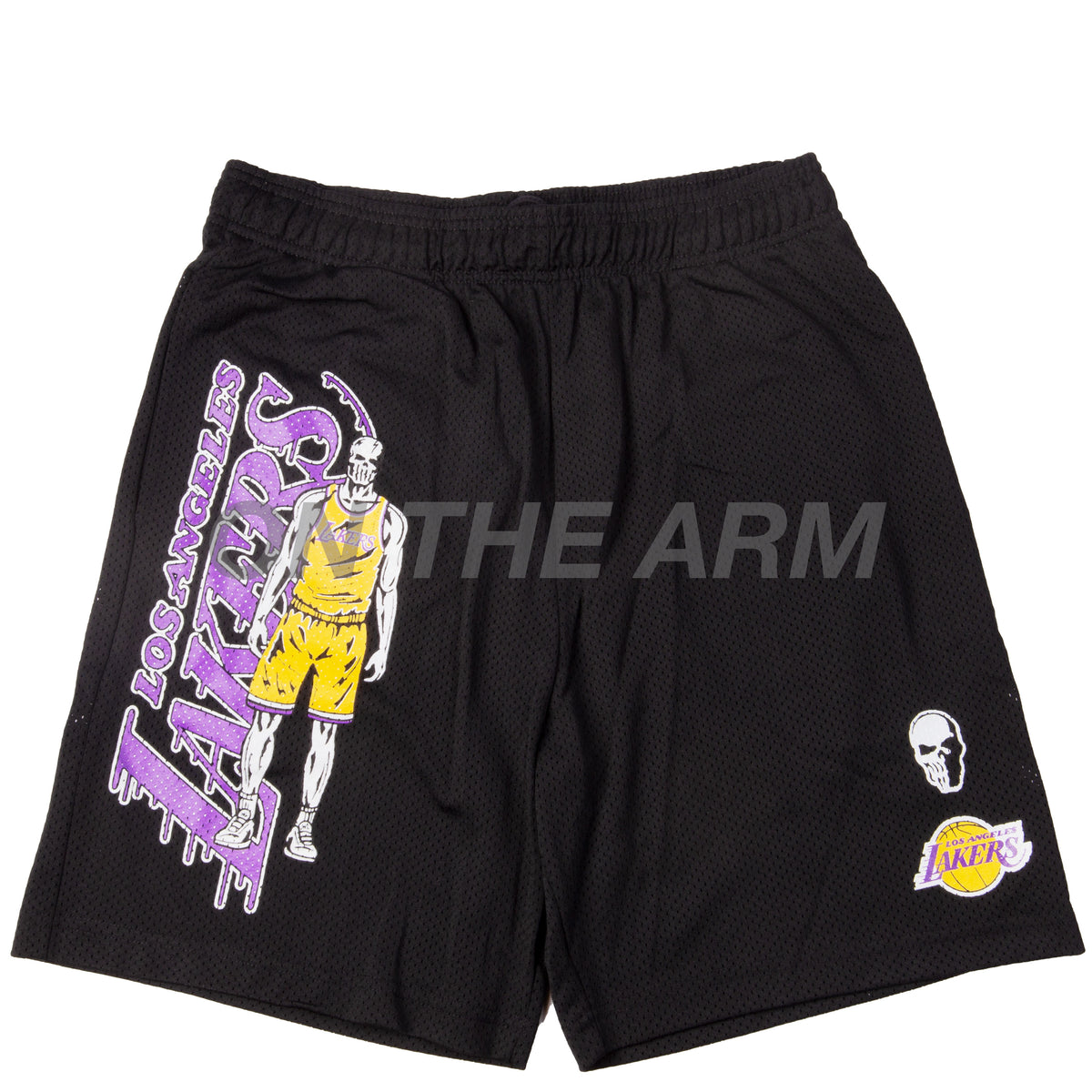 Warren Lotas Black Lakers Mesh Shorts – On The Arm