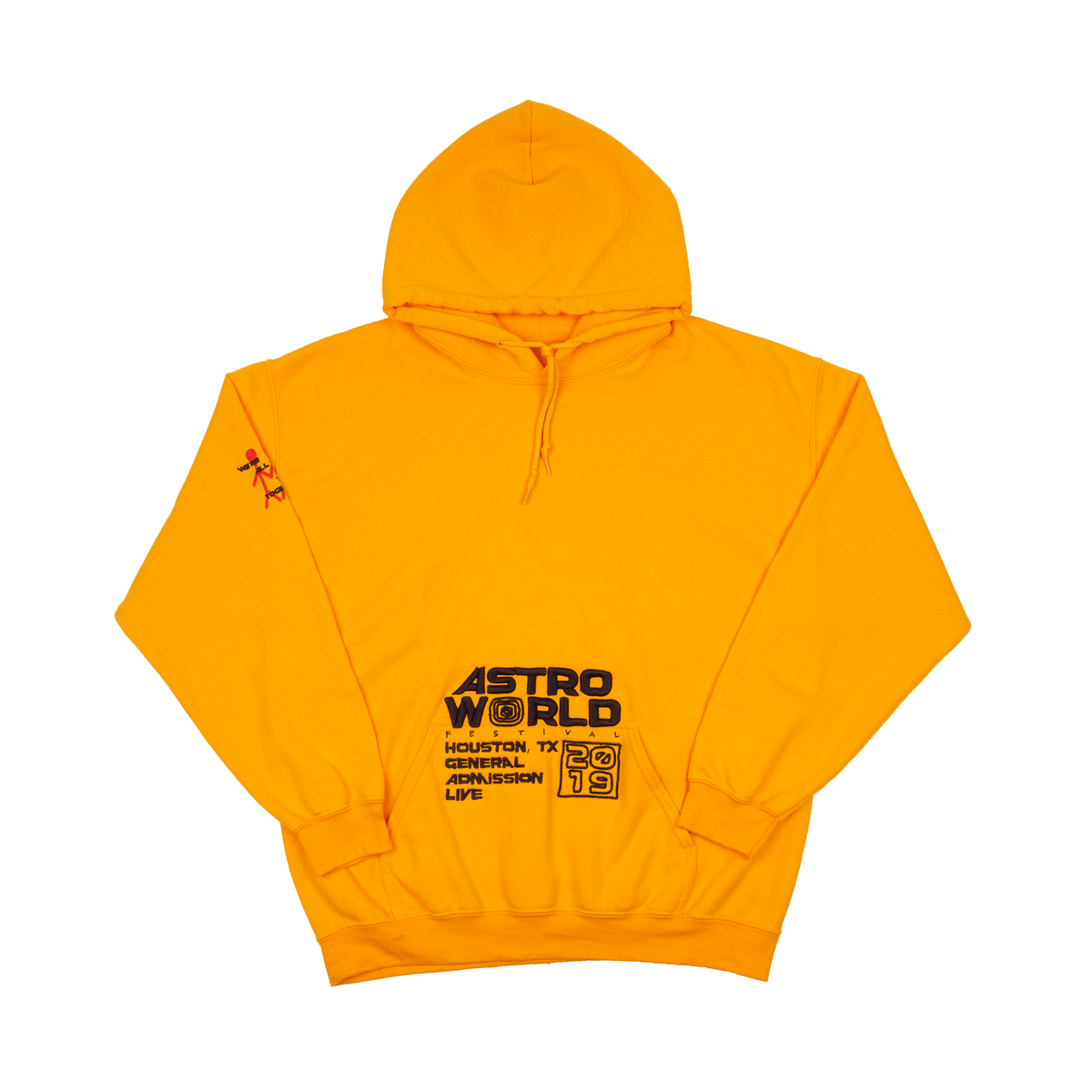 Astroworld Houston Travis Scott Yellow Astroworld Hoodie