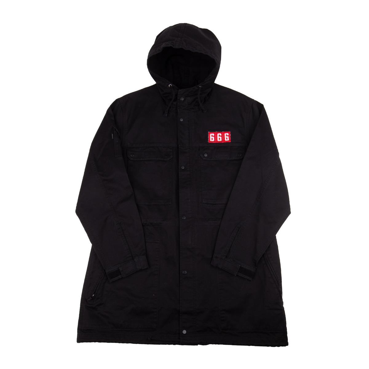 Supreme Black 666 Field Parka – On The Arm