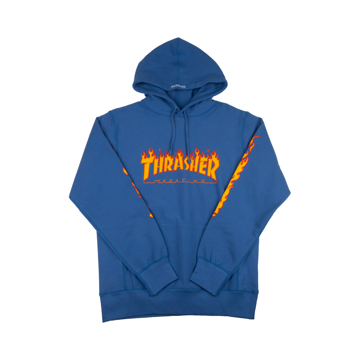 Supreme Thrasher Blue Hoodie – On The Arm Supreme Thrasher Blue Hoodie – On The Arm