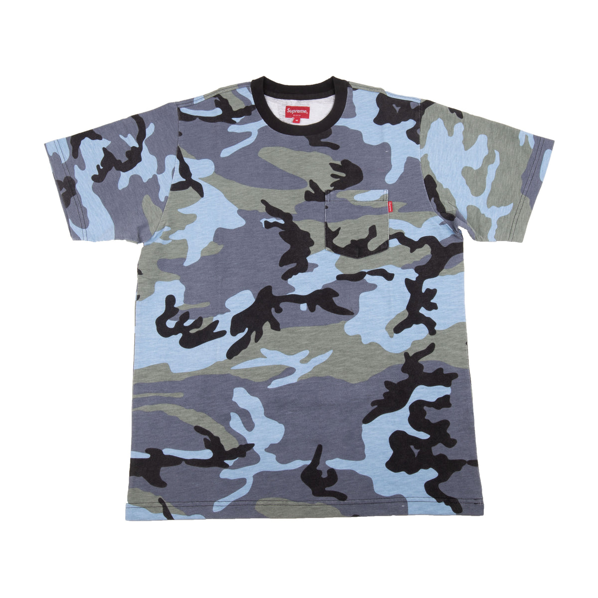 supreme ポケットTee Blue camo-www.coumes-spring.co.uk