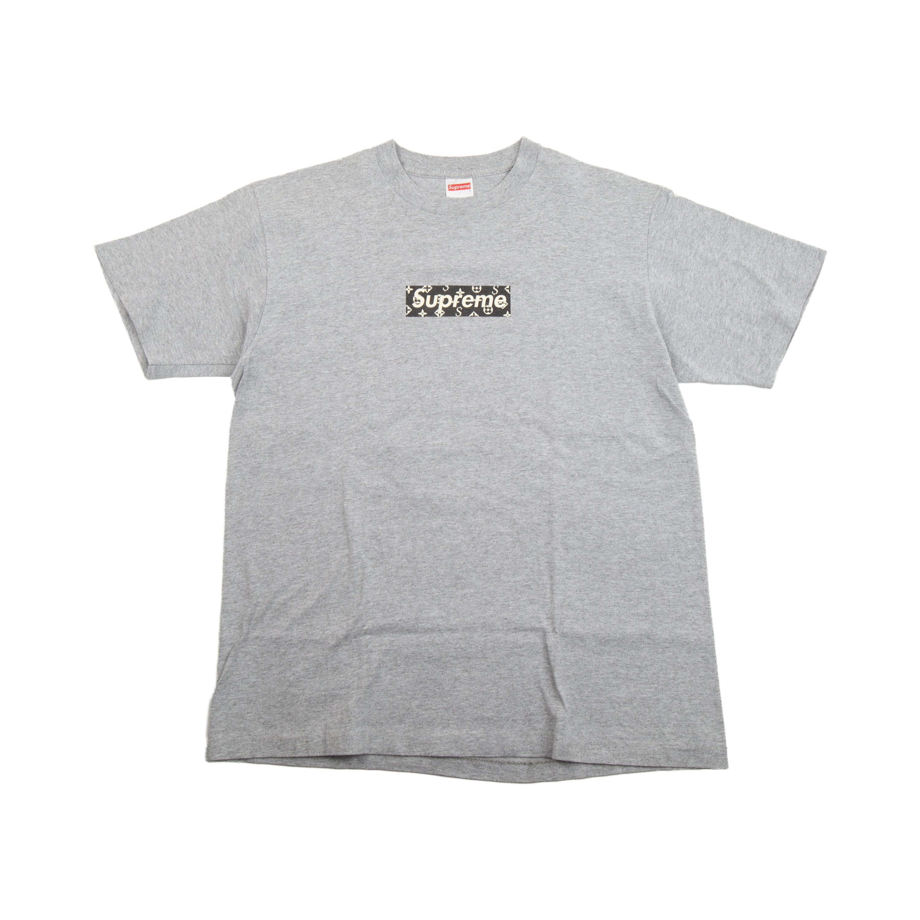 Supreme Grey LV Box Logo Tee