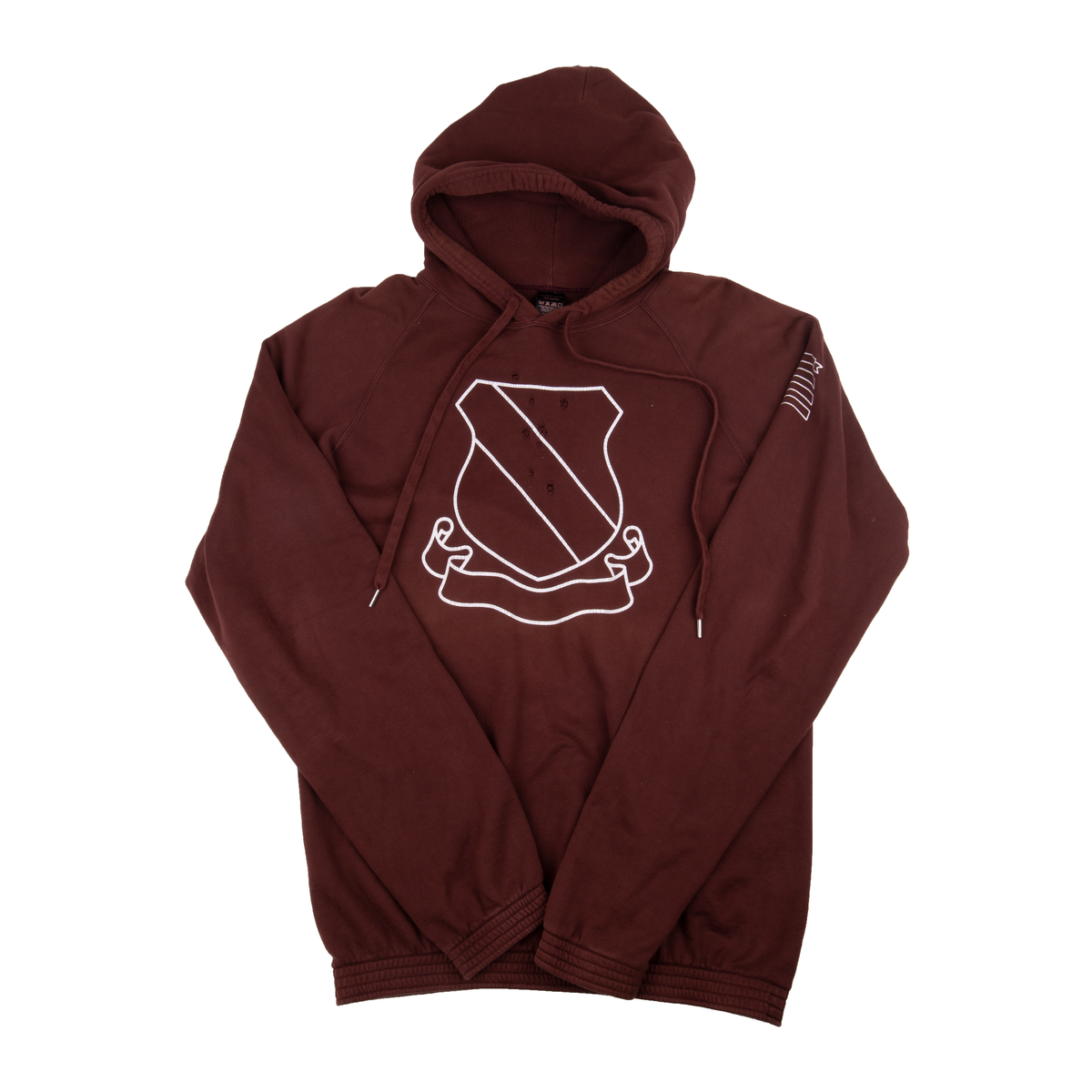 Number (N)ine Brown Shield Crest Hoodie – On The Arm Number (N)ine Brown Shield Crest Hoodie – On The Arm