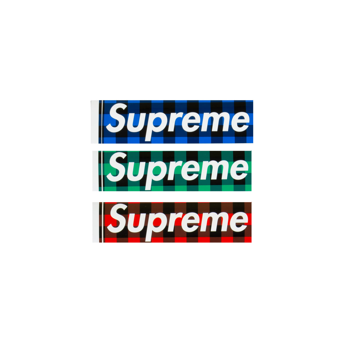 Supreme Buffalo Check Box Logo ステッカー Supreme 'Buffalo Check Box Logo Sticker'バッファローチェック