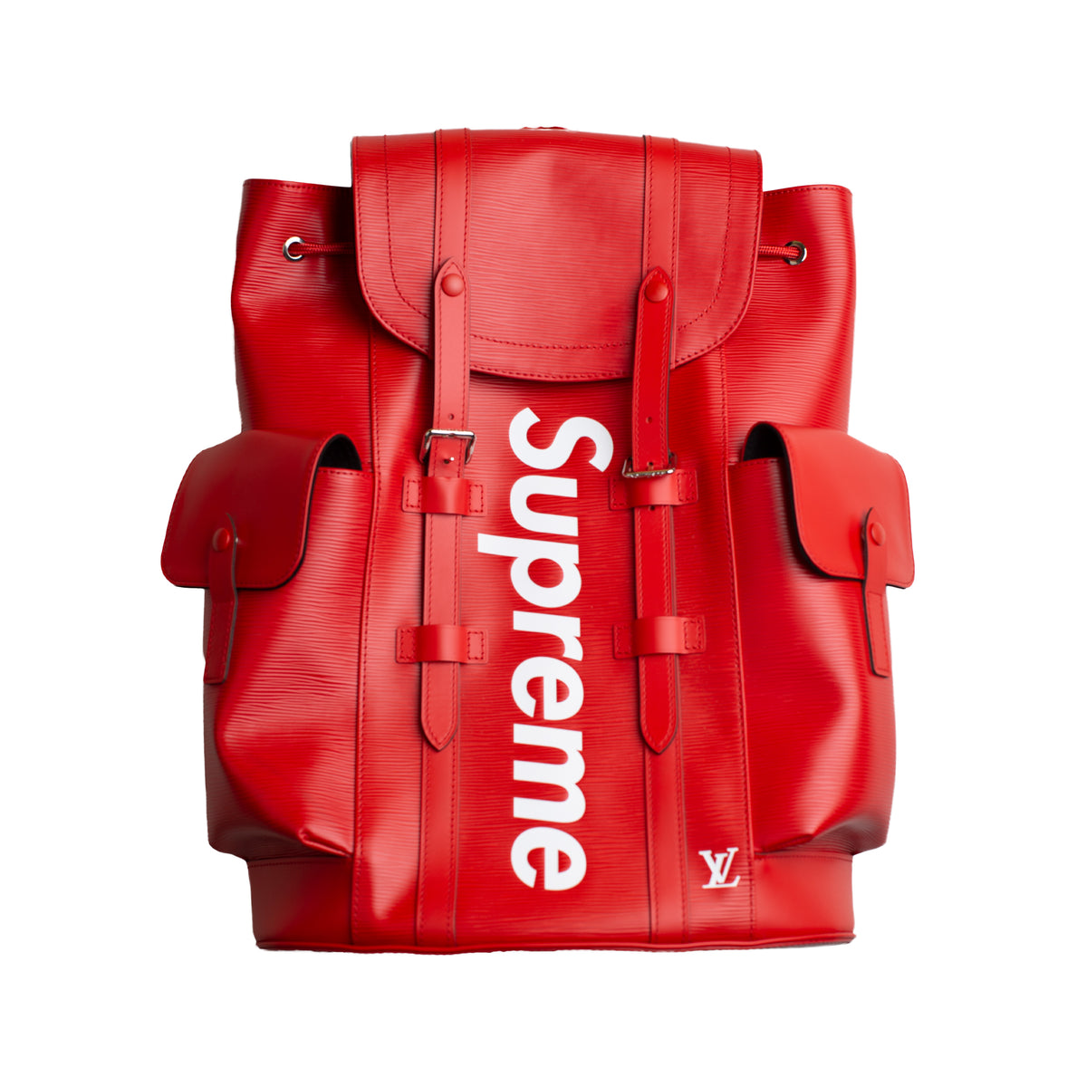 Supreme, Bags, Louis Vuitton Supreme Red Leather Bag