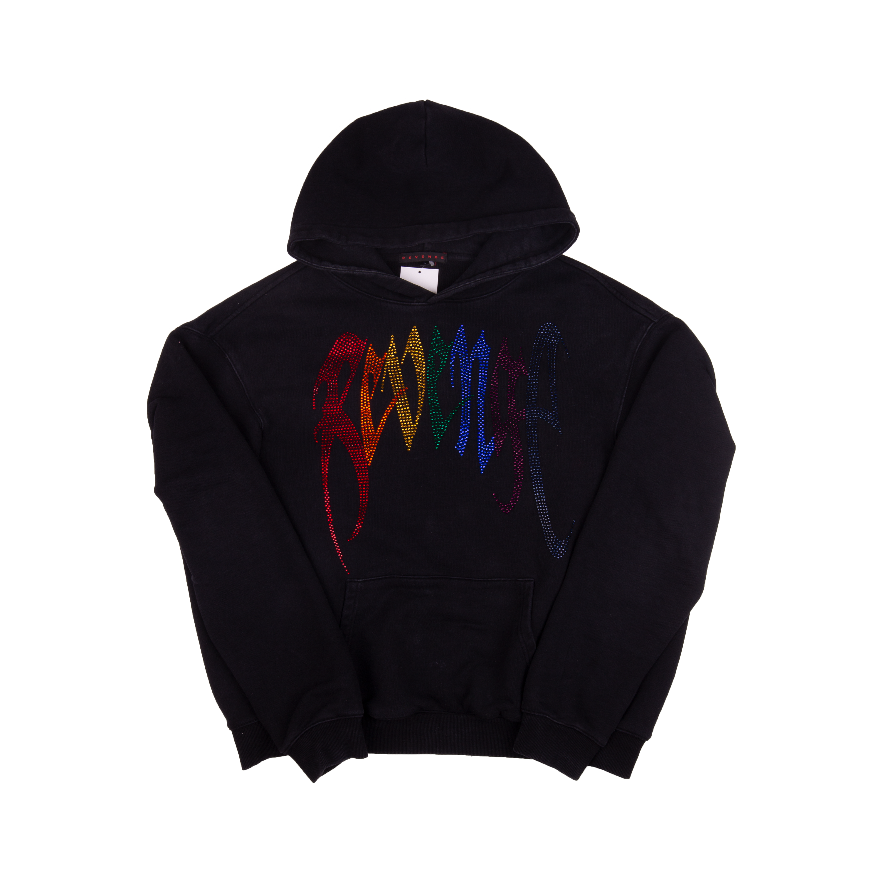 Revenge Black Rhinestone Hoodie