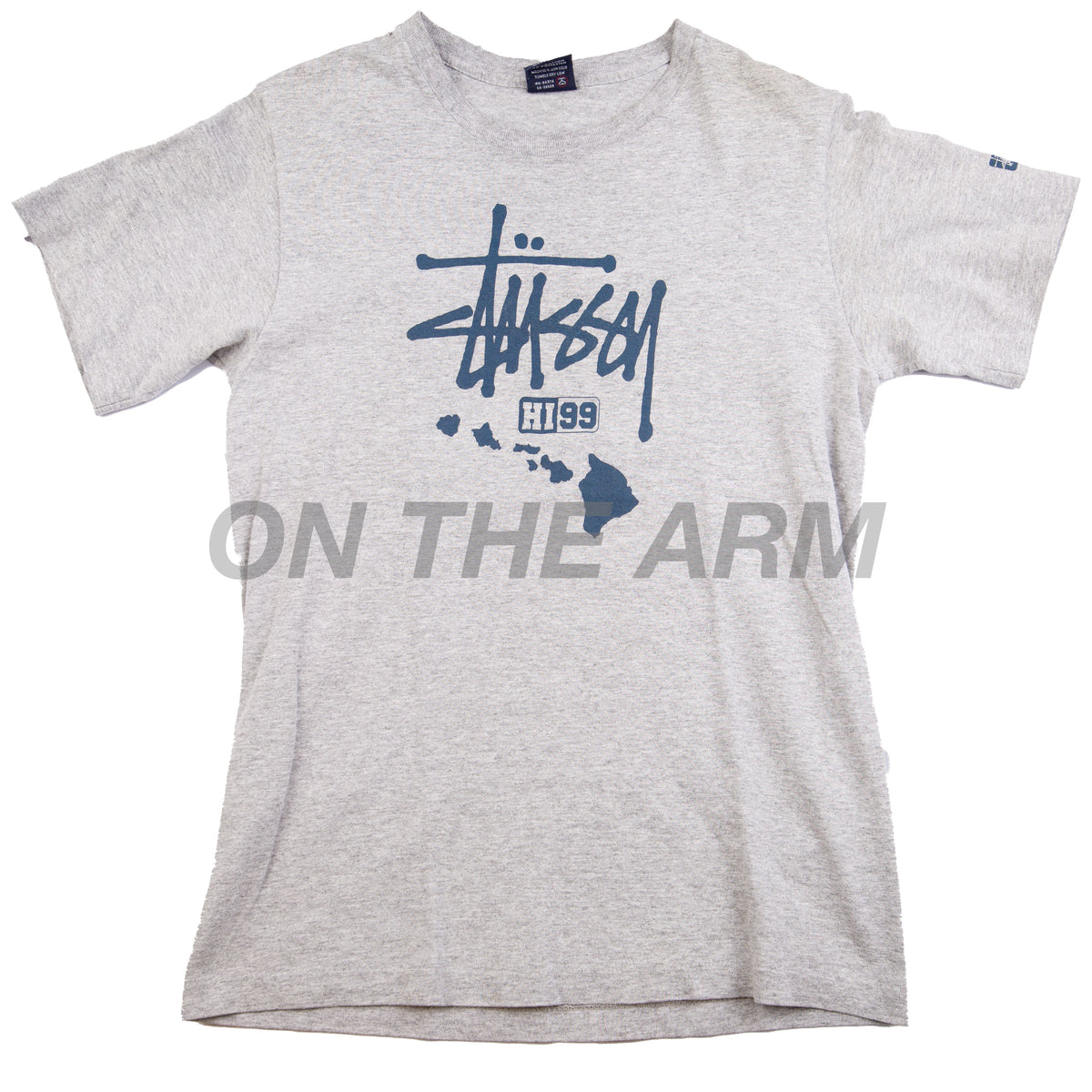 Stussy Grey Hawaii HI99 Tee – On The Arm