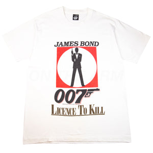 Vintage White James Bond 007 Licence to Kill Promo Tee (1988)