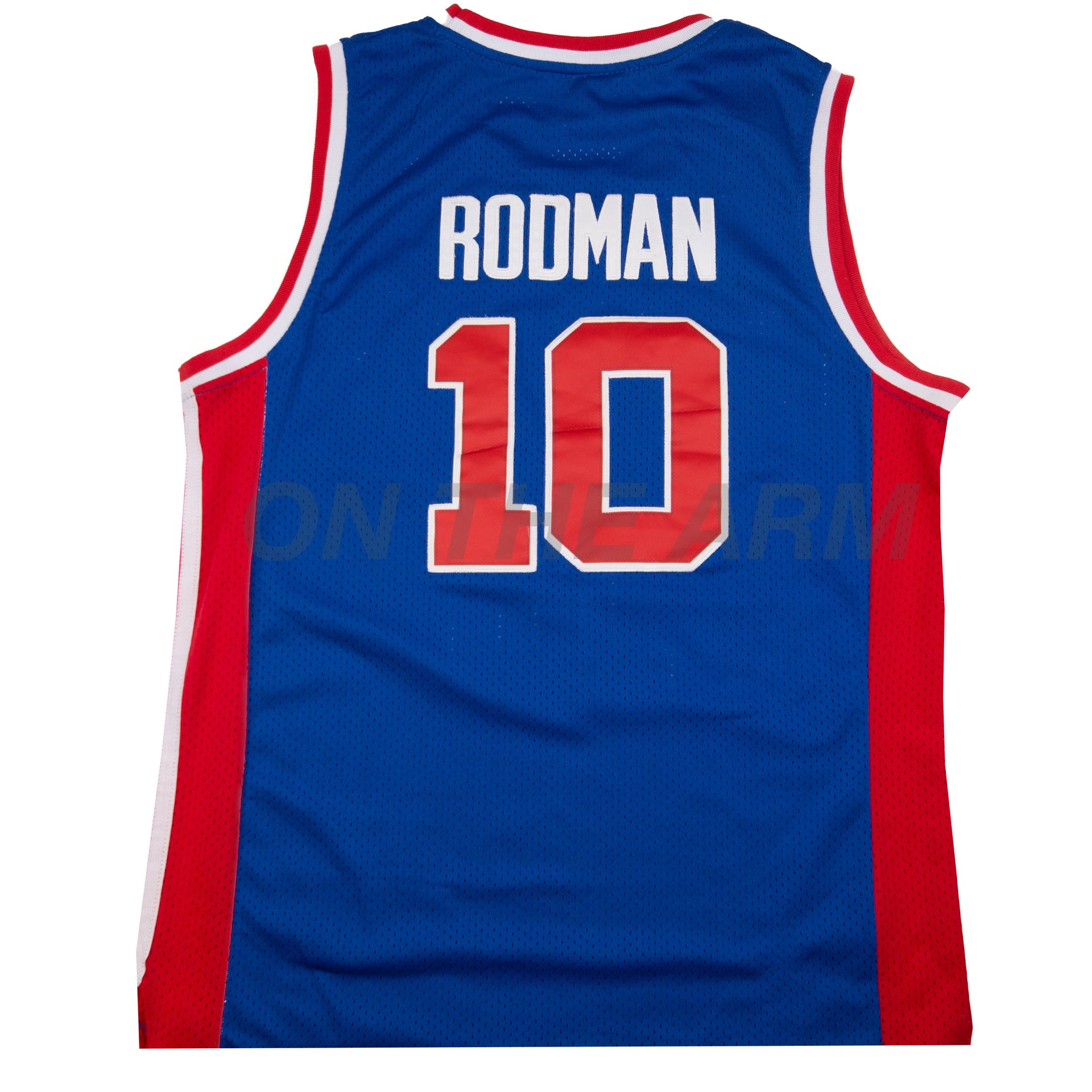 Vintage Blue Pistons Rodman Adidas Jersey