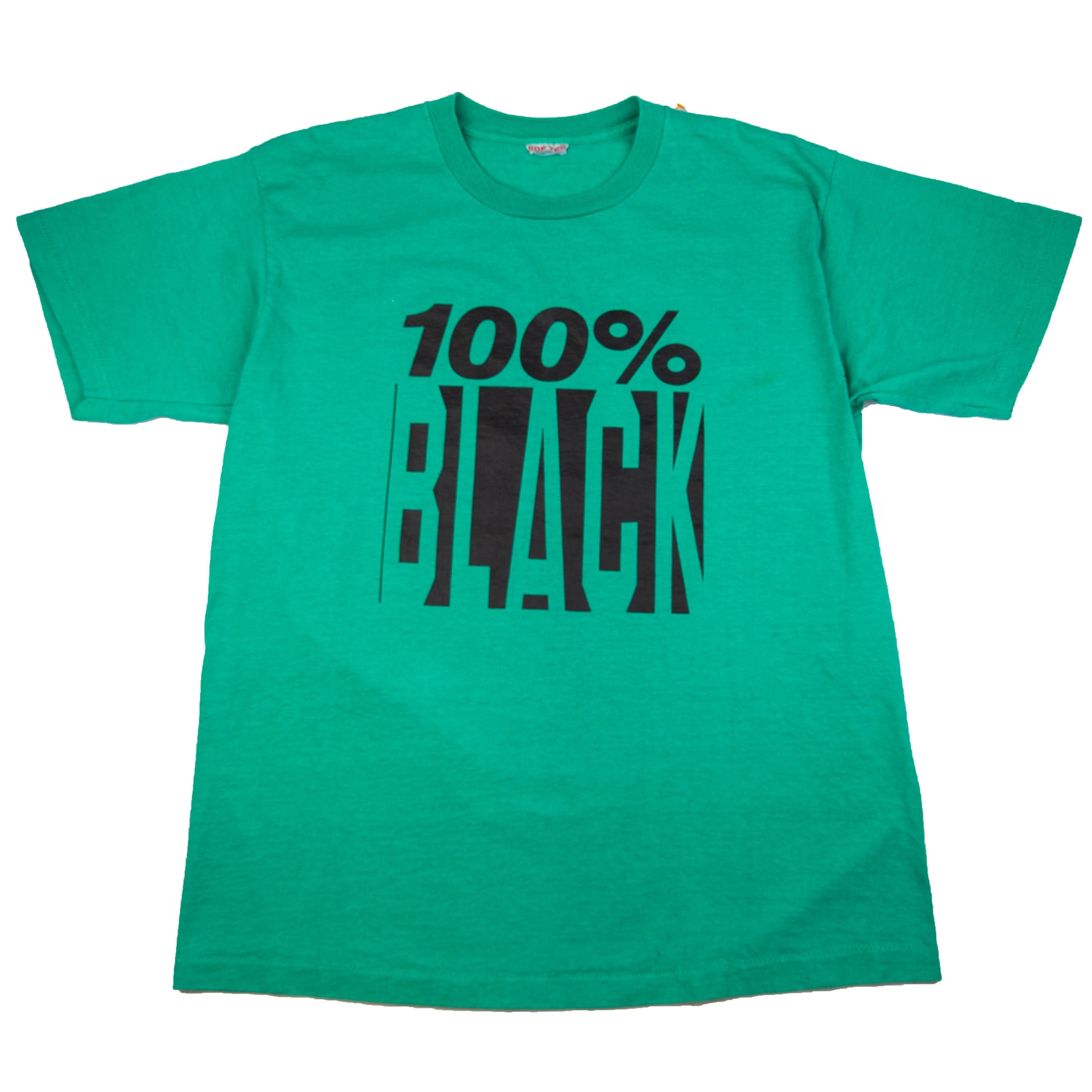 Vintage Green 100% Black Tee (2000's)