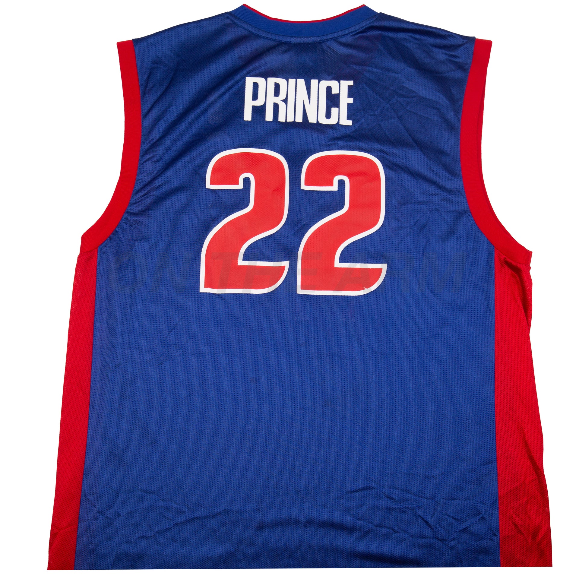 Vintage Blue Pistons Prince Reebok Jersey