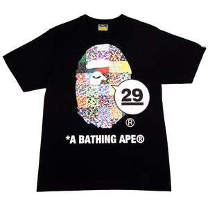 Bape Black 29th Anniversary Ape Head Tee PRE-OWNED