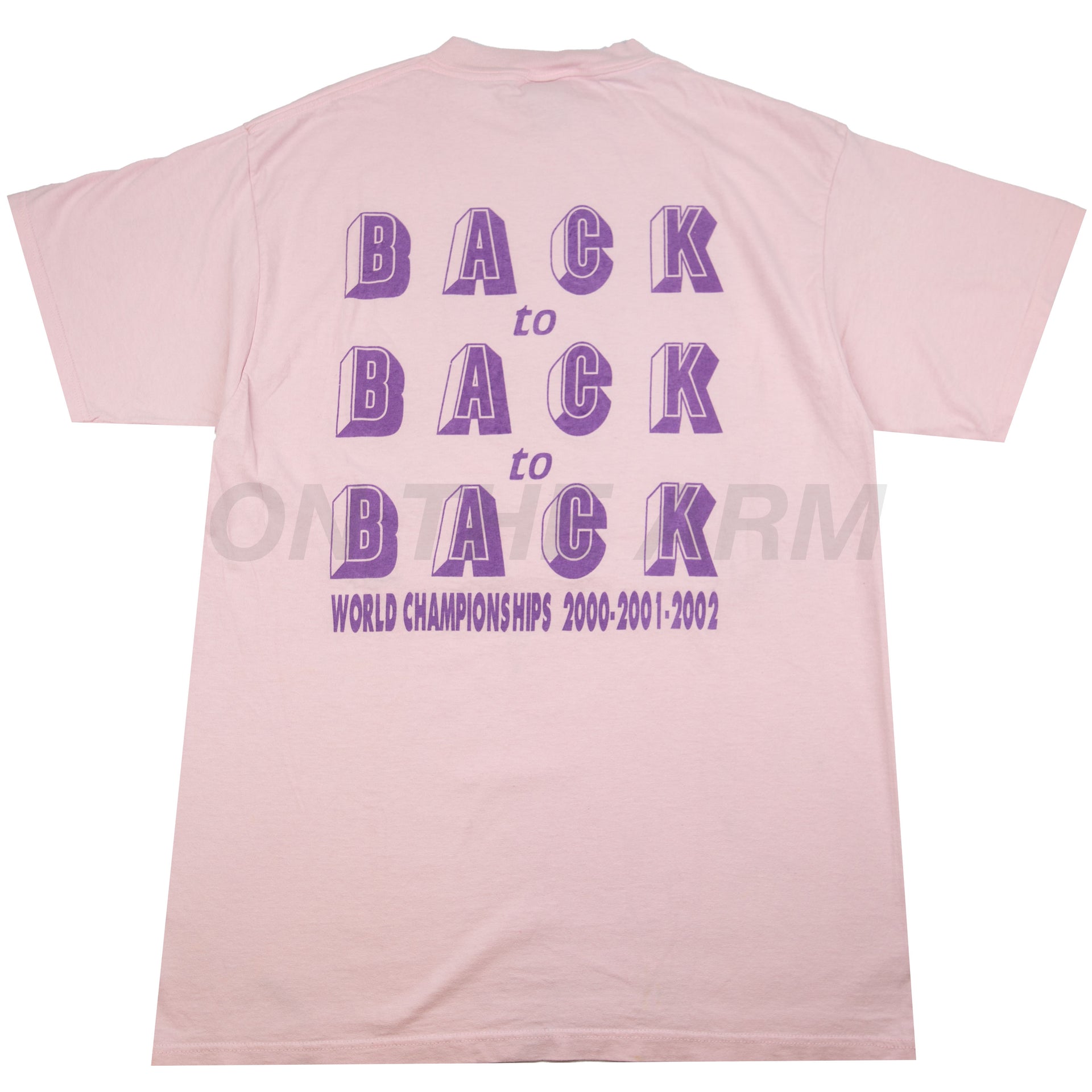 Vintage Pink Lakers 3 Peat Tee (2002)
