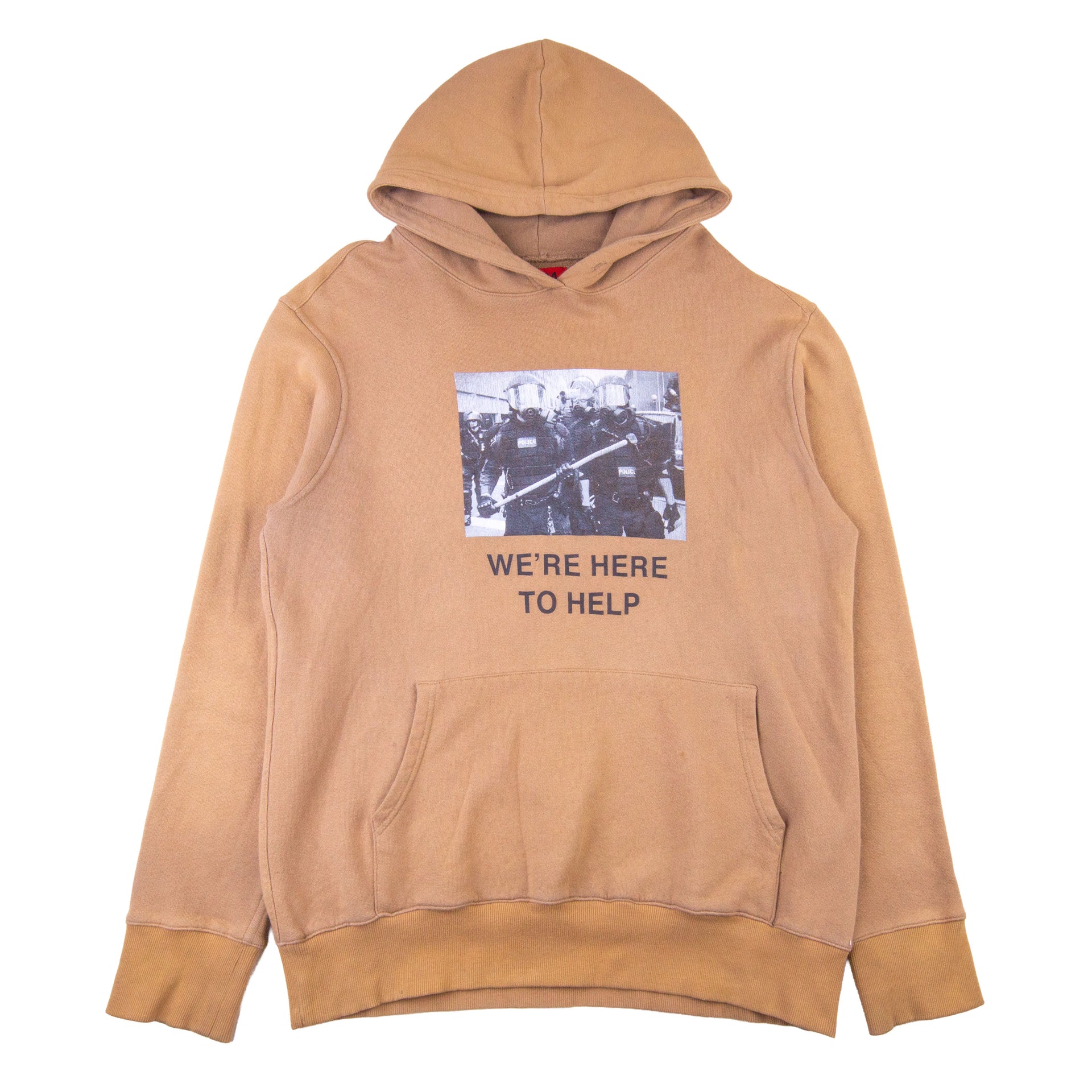 424 Inc. Khaki We're Here To Help Hoodie PRE-OWNED