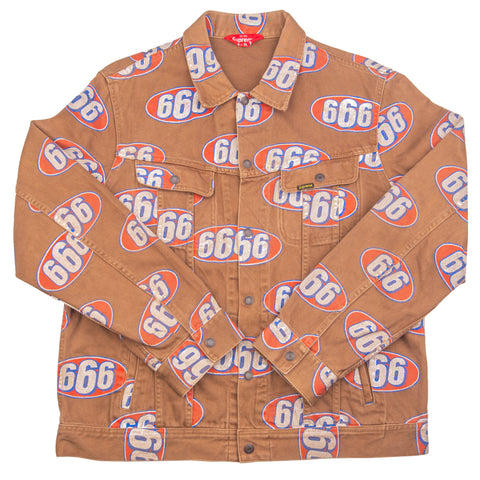 Supreme Khaki 666 Denim Jacket PRE-OWNED