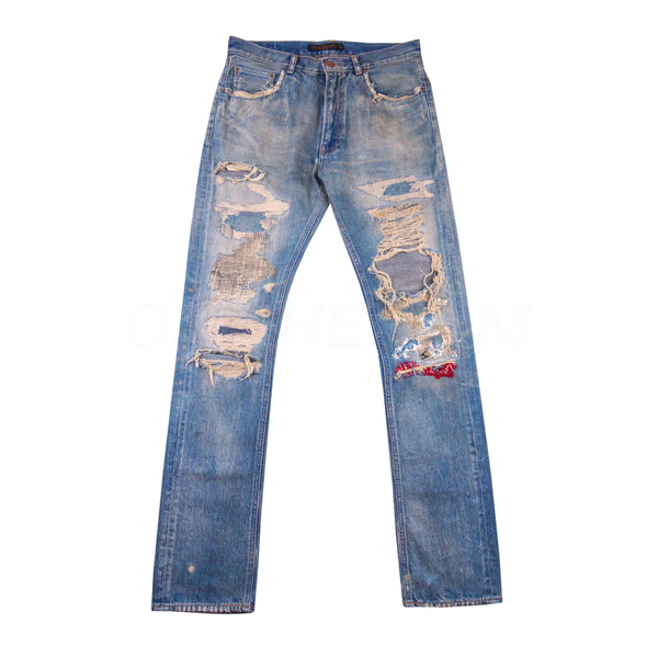Undercover Red Yarn 68 Denim AW04 PRE-OWNED