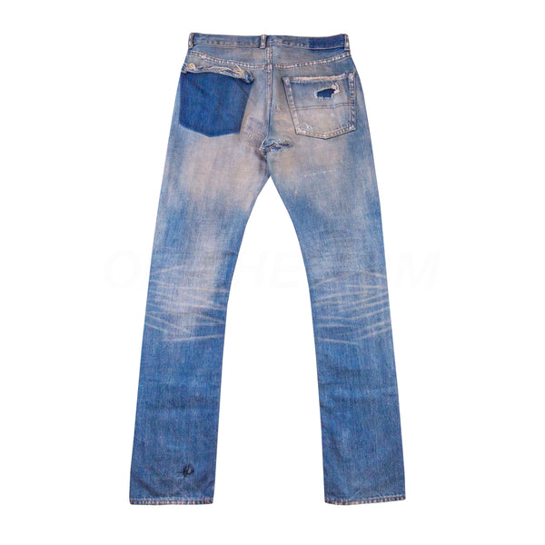 Undercover Red Yarn 68 Denim AW04 PRE-OWNED