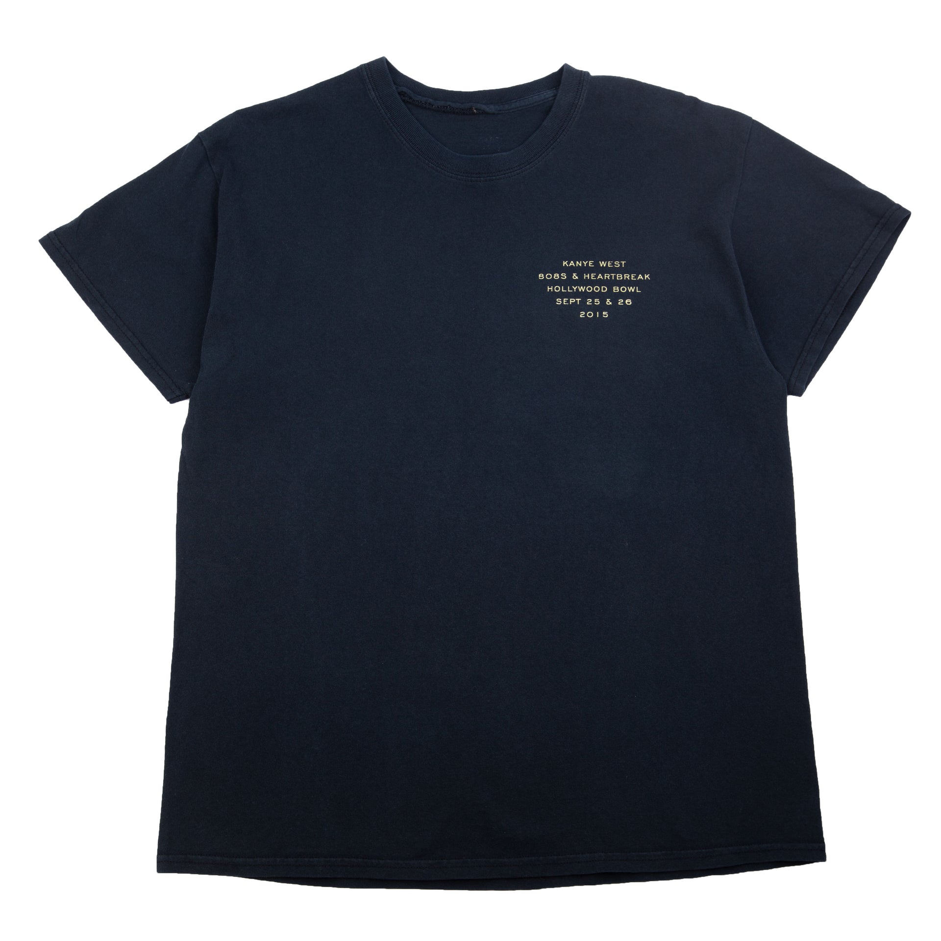 Kanye West Black 808's & Heartbreak Hollywood Bowl Tee (2015) PRE-OWNED