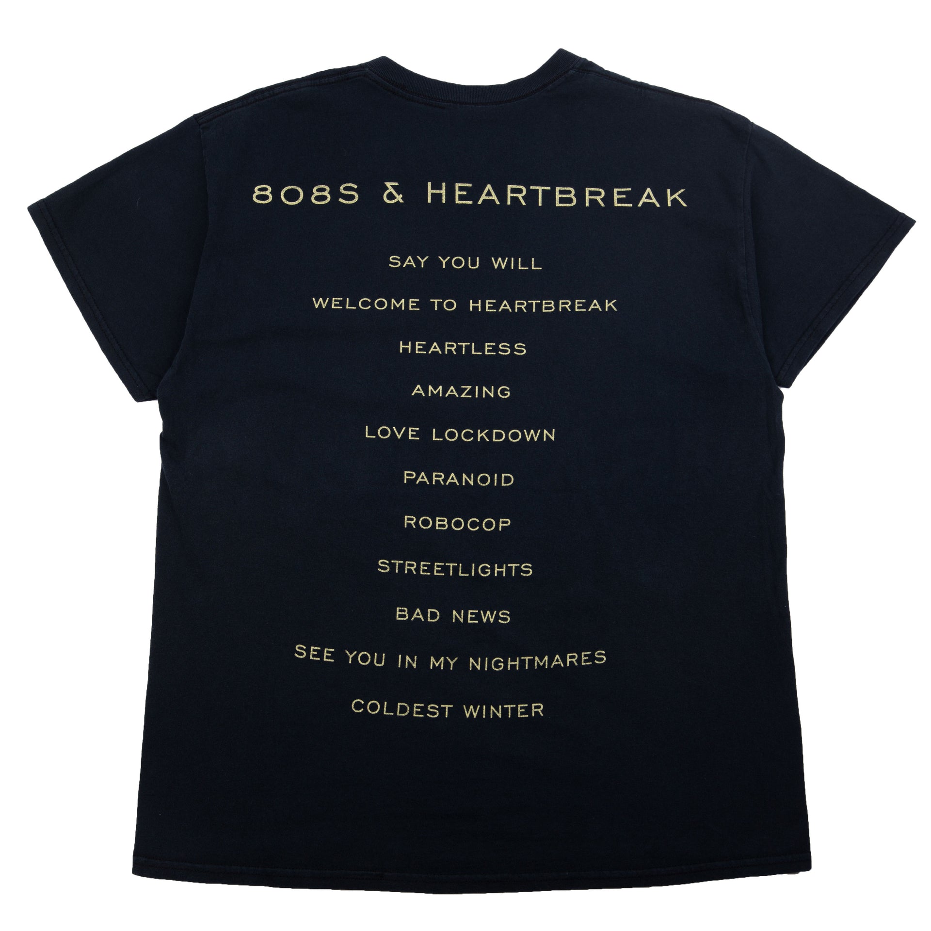 Kanye West Black 808's & Heartbreak Hollywood Bowl Tee (2015) PRE-OWNED