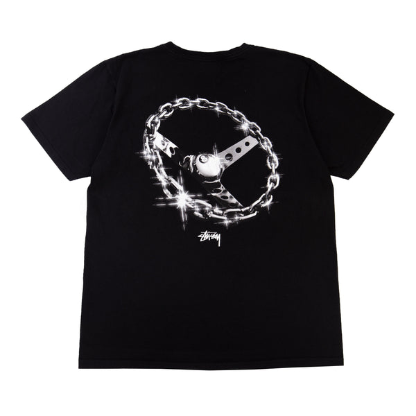Stussy Black 8 Ball Wheel Tee PRE-OWNED