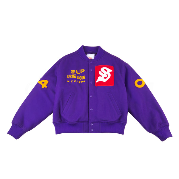 Supreme Purple Tourist Varsity Jacket PRE OWNED