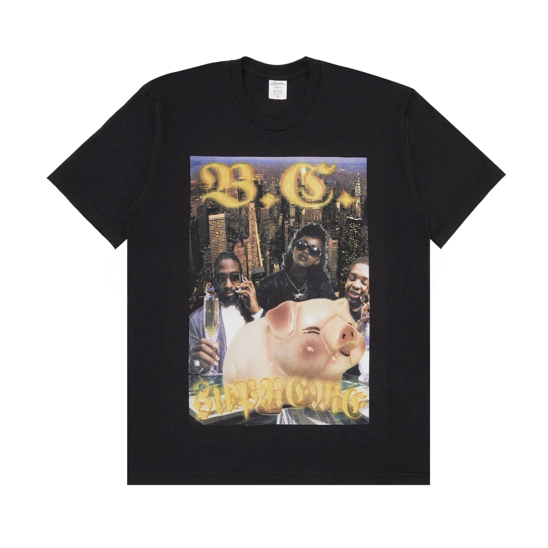 Supreme Black Bernadette Corporation Money Tee