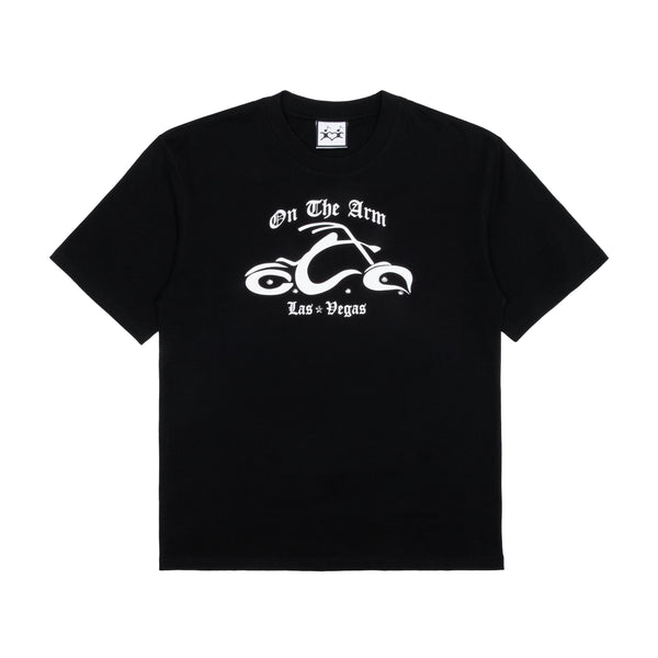 OTA Black Studded Biker Tee