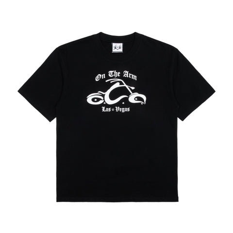 OTA Black Studded Biker Tee