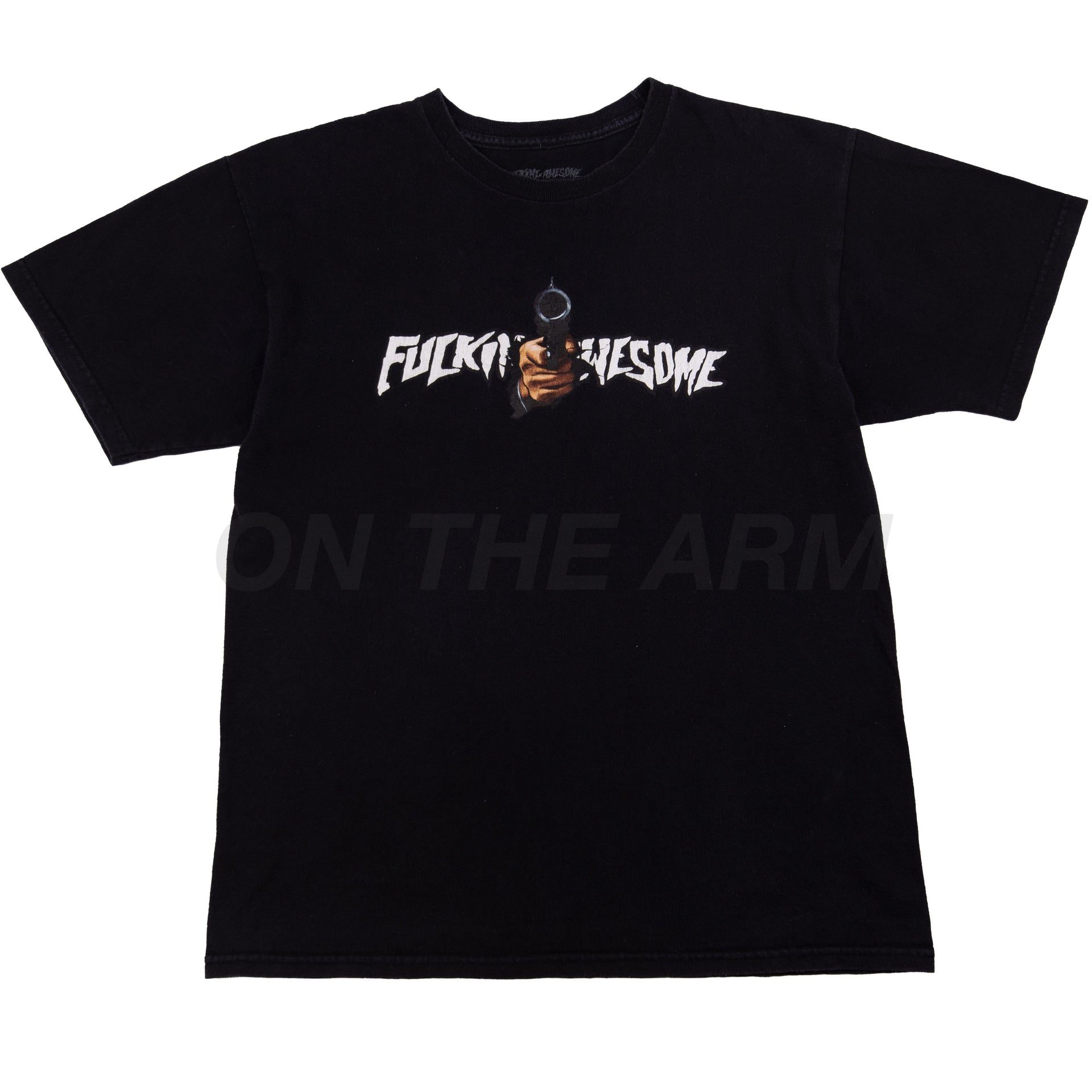 FuckingAwesome Black Gun Logo Tee PRE-OWNED