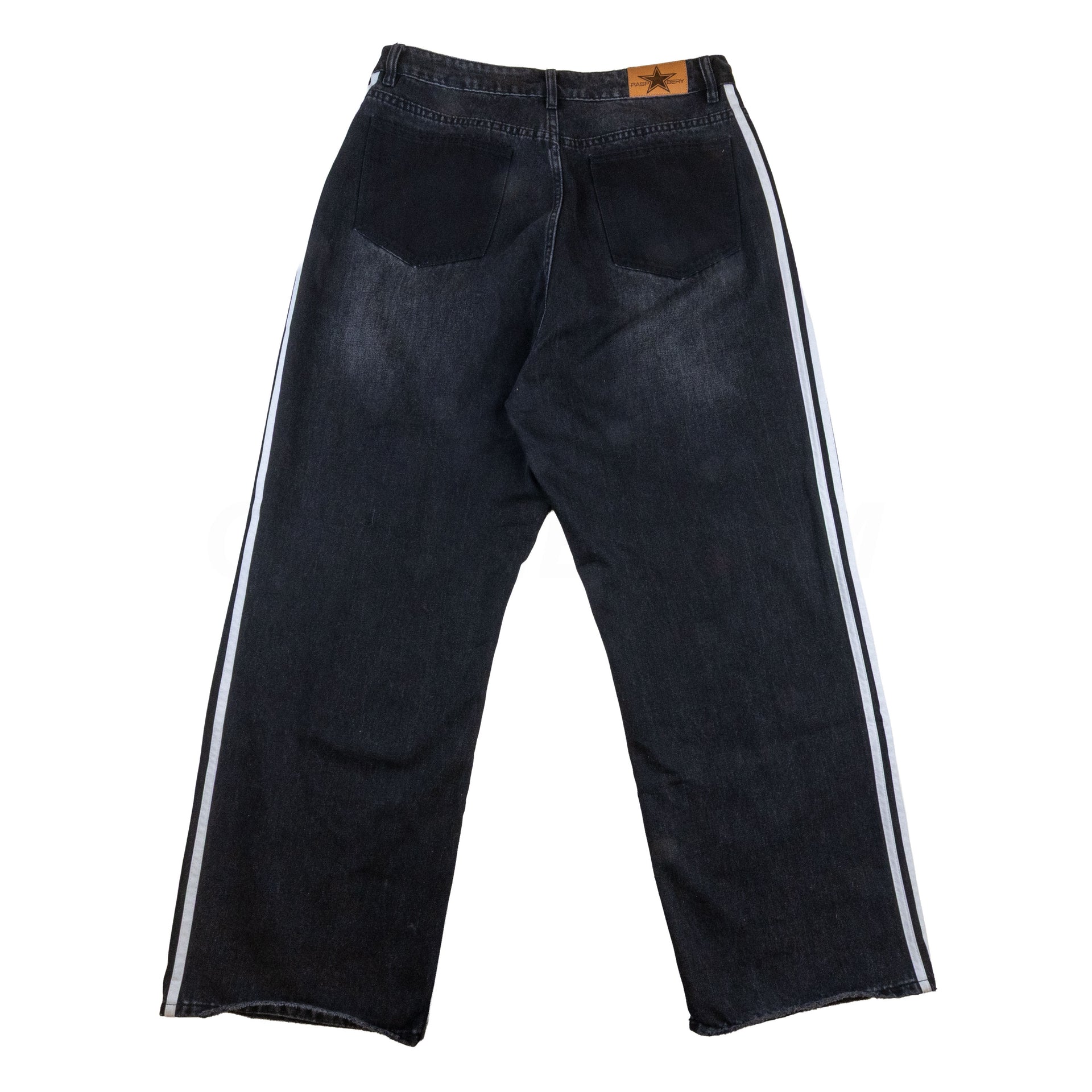 GV Gallery Black Striped Denim Pants PRE-OWNED