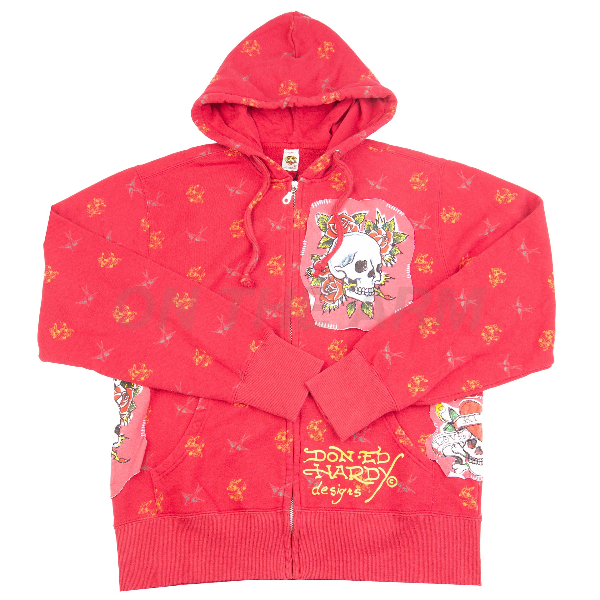 Vintage Red Ed Hardy Skull Zip Up (2000's)