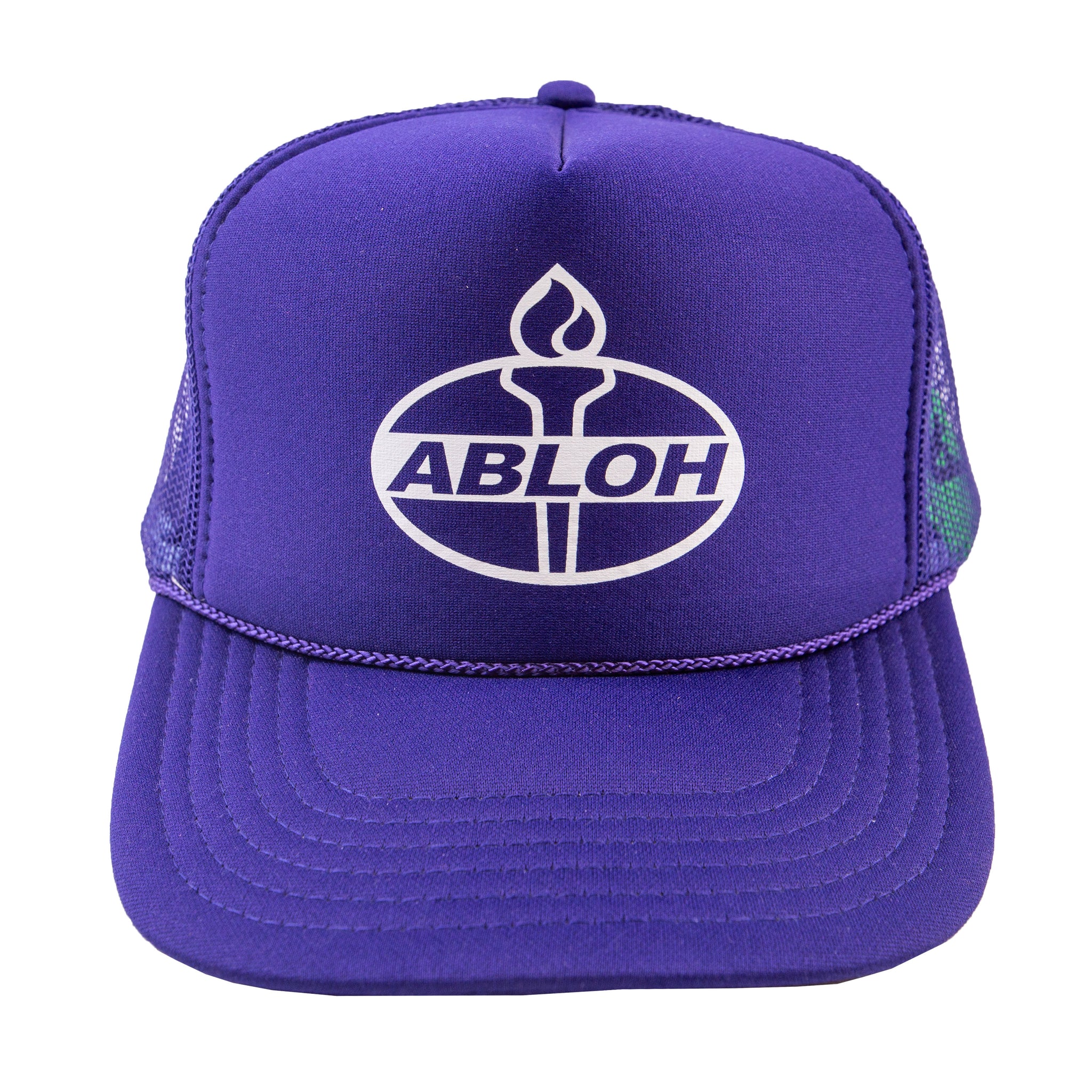 Virgil Abloh Purple Brooklyn Museum Torch Trucker Hat PRE-OWNED