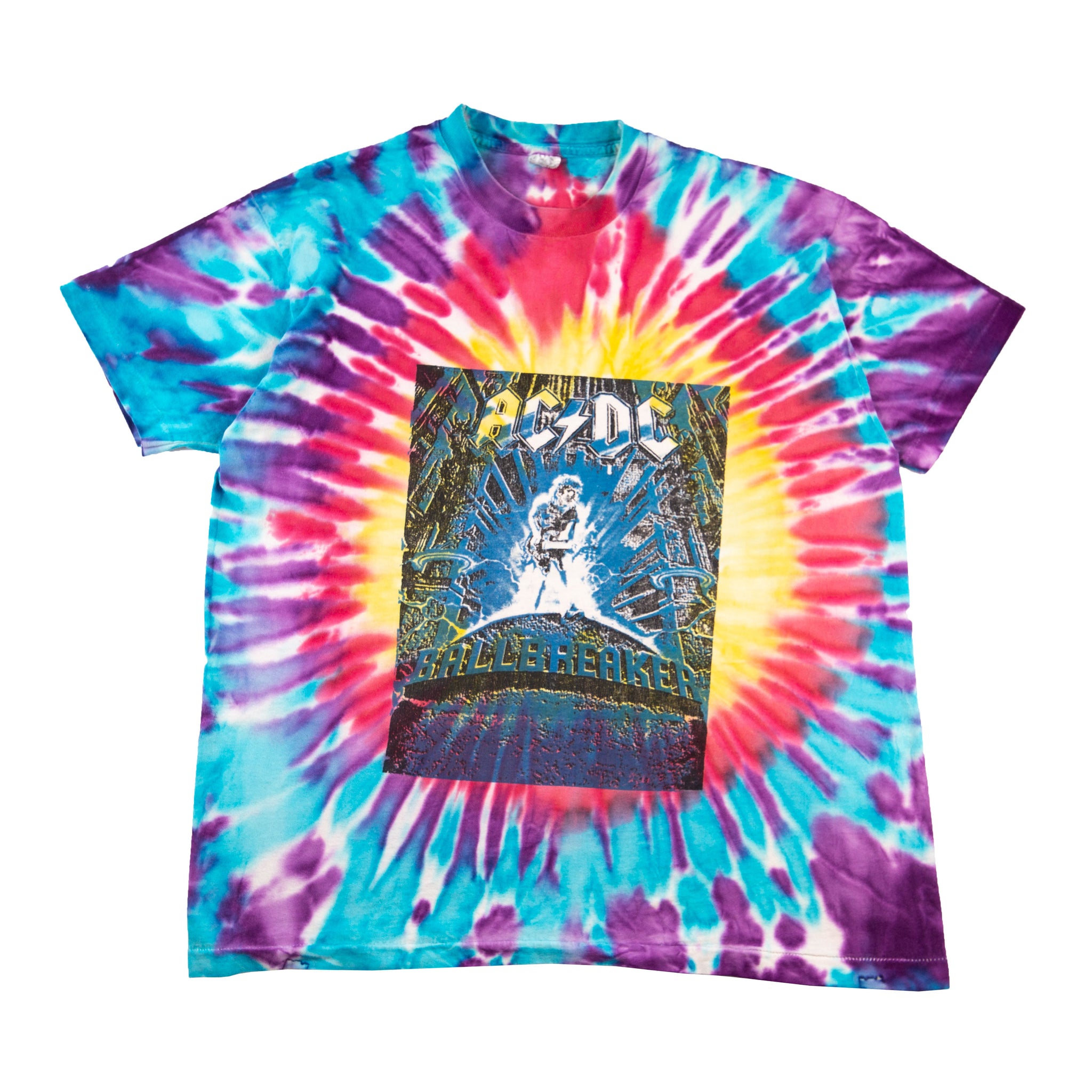 Vintage Tie Dye AC/DC Ballbreaker Tour Tee (1996)