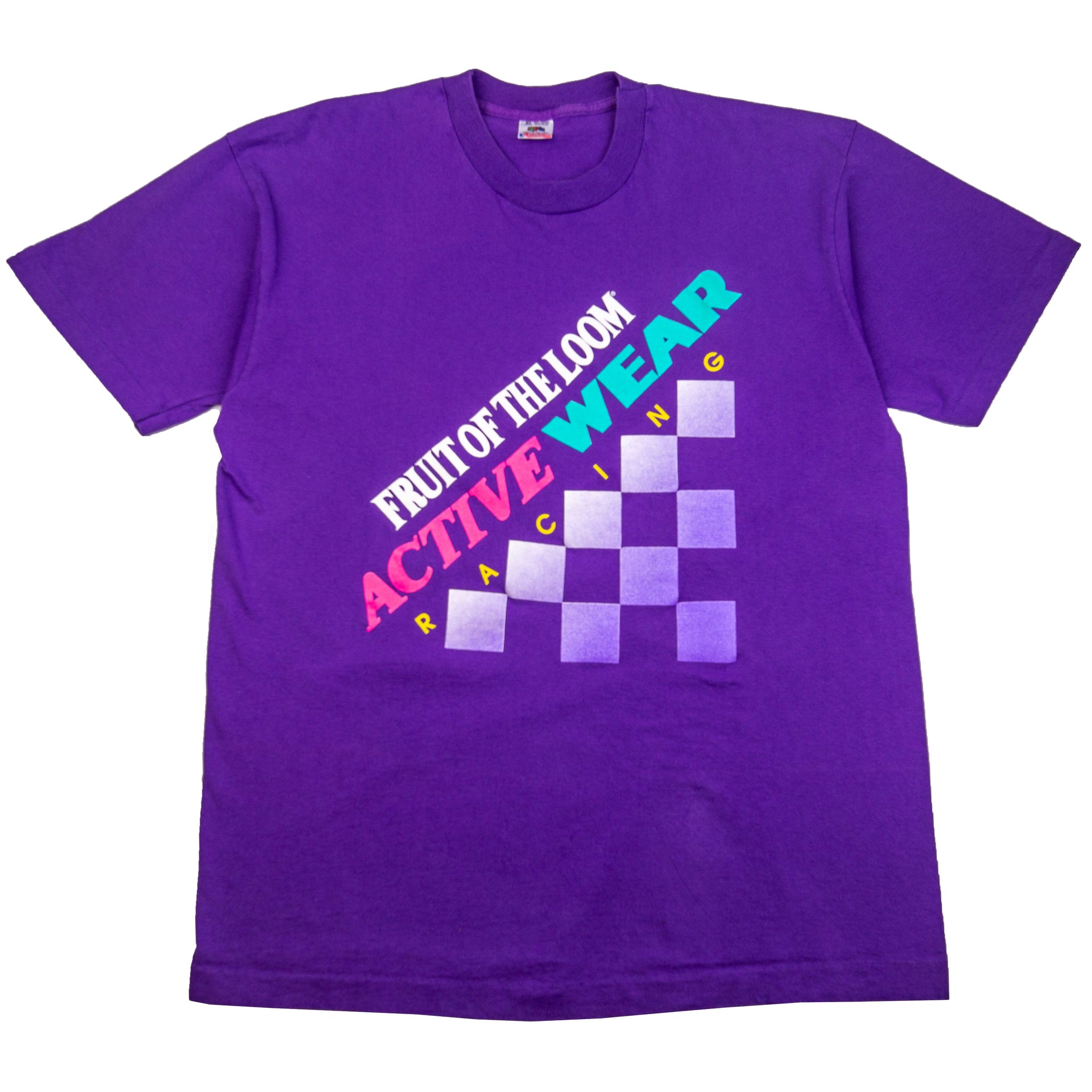 Vintage Purple Fruit of the Loom Activewear Tee (1990's)