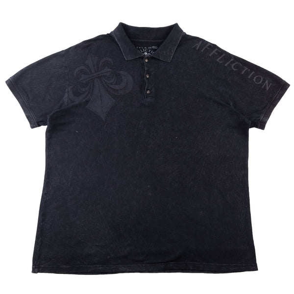 Vintage Black Affliction Polo (2000's)