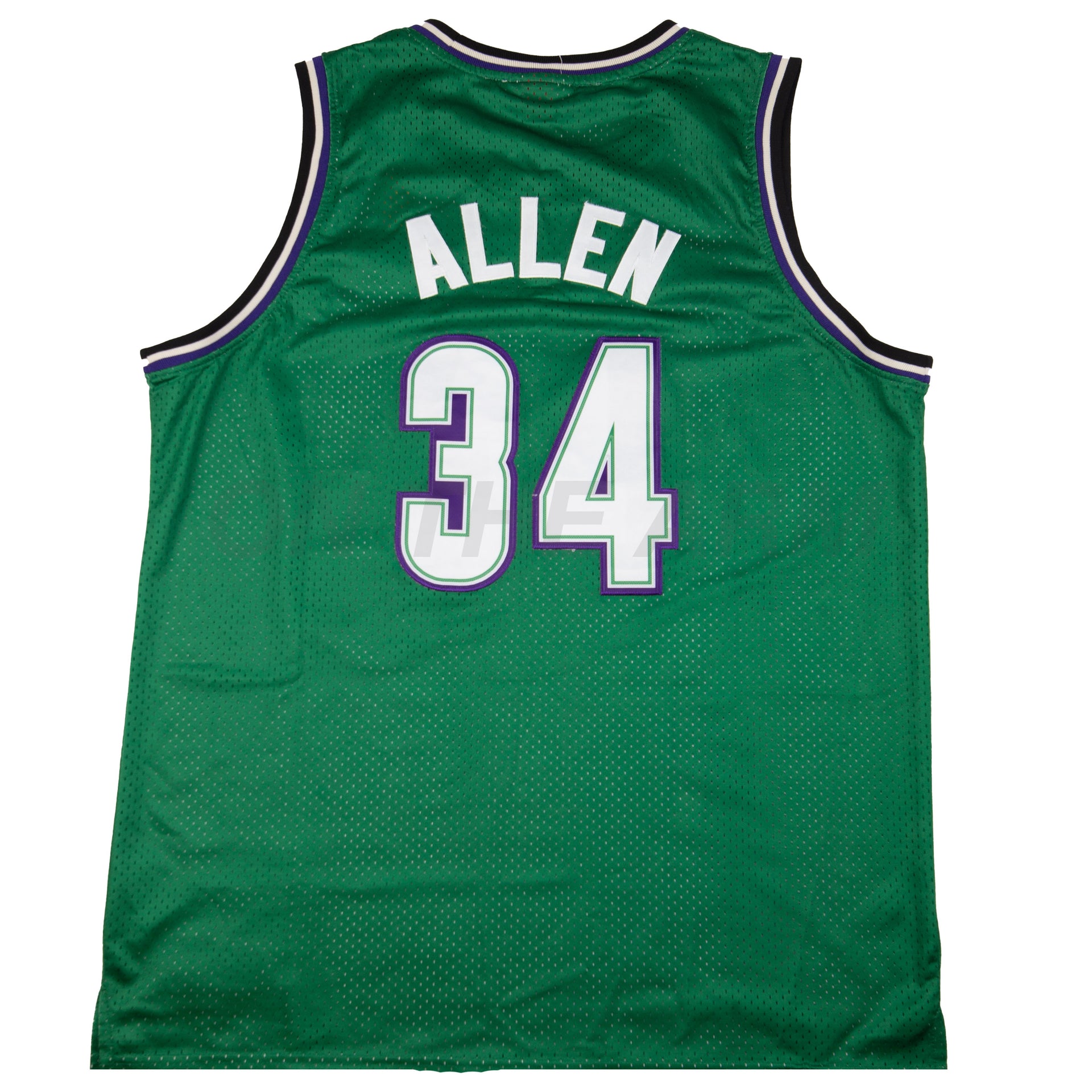 Vintage Green Bucks Ray Allen Mitchell & Ness Swingman Jersey