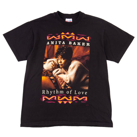 Vintage Black Anita Baker Rhythm Of Love Tee